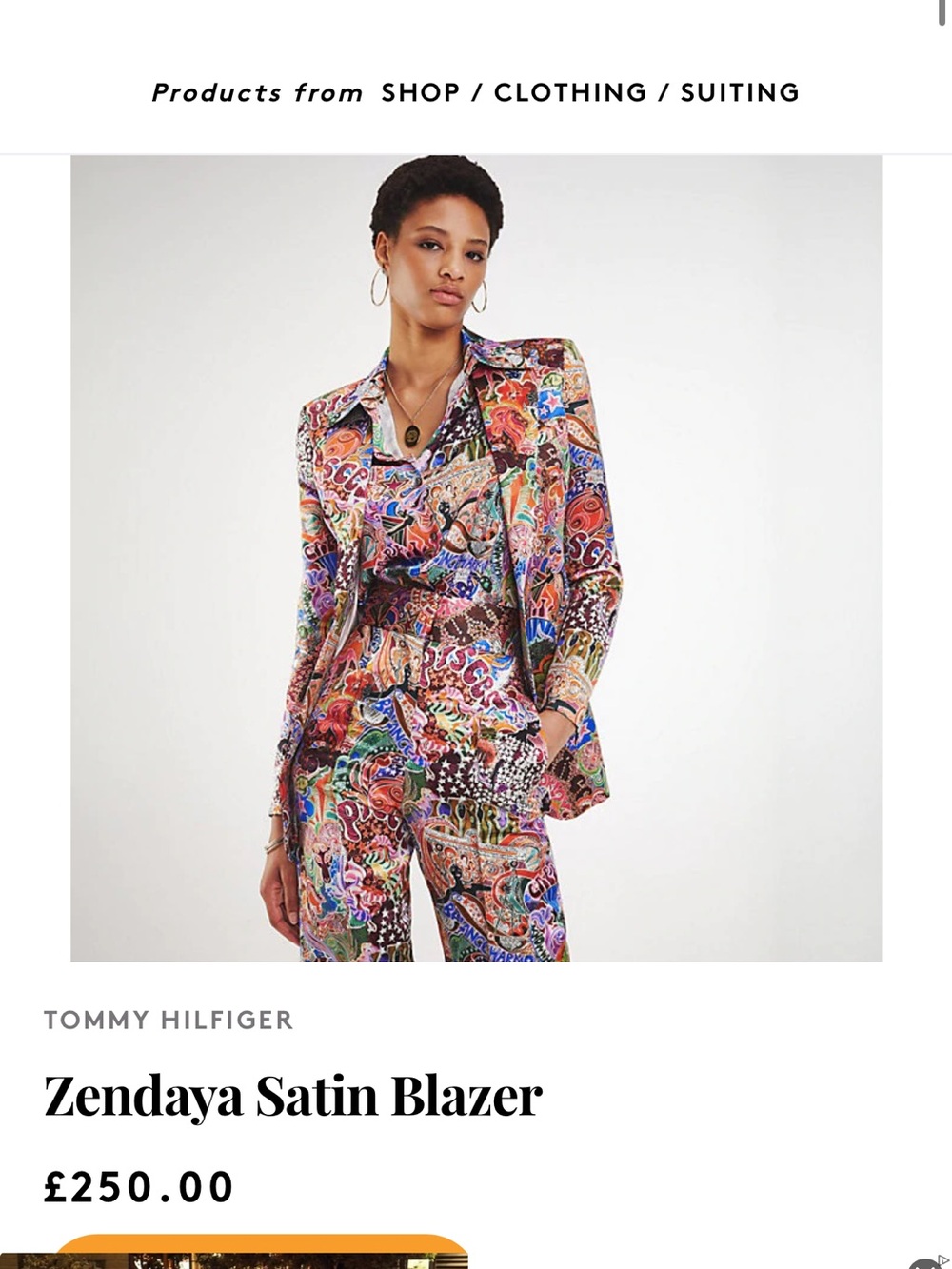 Tommy Hilfiger Multicolor Paisley Print Blazer - Picture 3 of 7